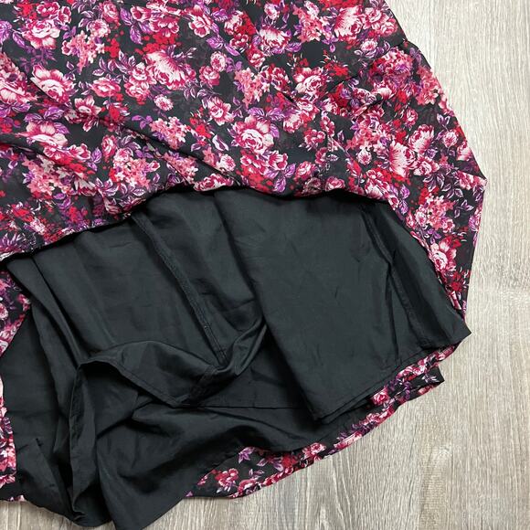 Isabel Maternity Black Floral Chiffon Tiered Woven Dress - Size Small - NWT - Picture 6 of 9